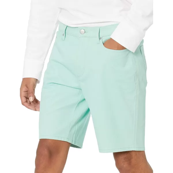 Amazon Essentials Mens Slimfit 9 Inseam Stretch 5Pocket ShortMint Green