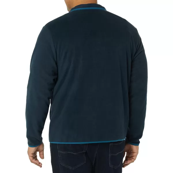 Amazon Essentials Mens SnapFront Pullover Polar Fleece JacketBlue Navy