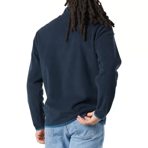 Amazon Essentials Mens SnapFront Pullover Polar Fleece JacketBlue Navy