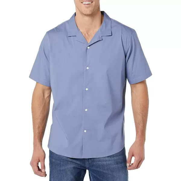 Amazon Essentials Mens StandardFit Vacation ShirtWashed Blue