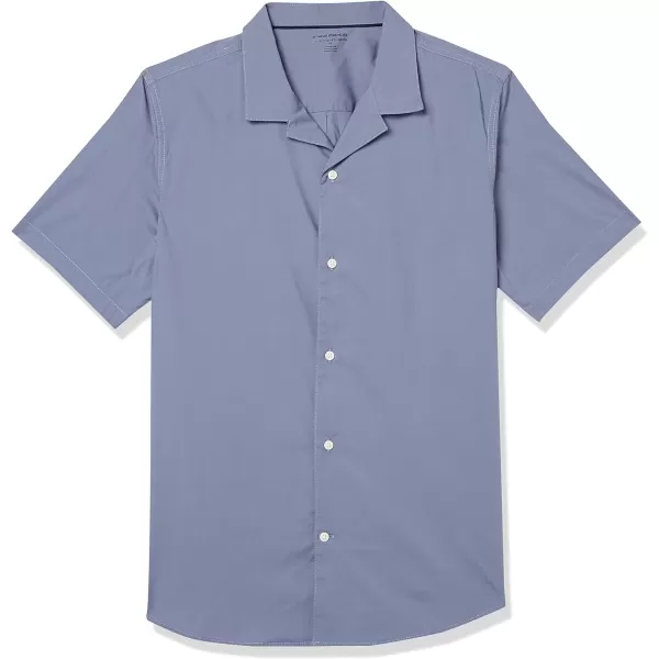 Amazon Essentials Mens StandardFit Vacation ShirtWashed Blue