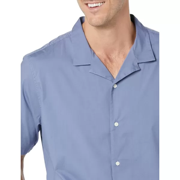 Amazon Essentials Mens StandardFit Vacation ShirtWashed Blue