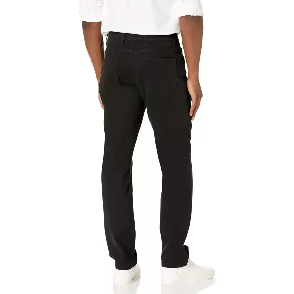 Amazon Essentials Mens StraightFit 5Pocket Comfort Stretch Chino Pant Previously GoodthreadsBlack