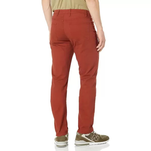 Amazon Essentials Mens StraightFit 5Pocket Comfort Stretch Chino Pant Previously GoodthreadsRust