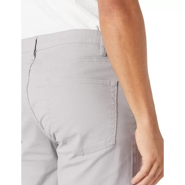 Amazon Essentials Mens StraightFit 5Pocket Stretch Twill PantLight Grey