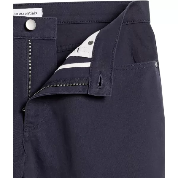 Amazon Essentials Mens StraightFit 7 Inseam Stretch 5Pocket ShortsMidnight Blue