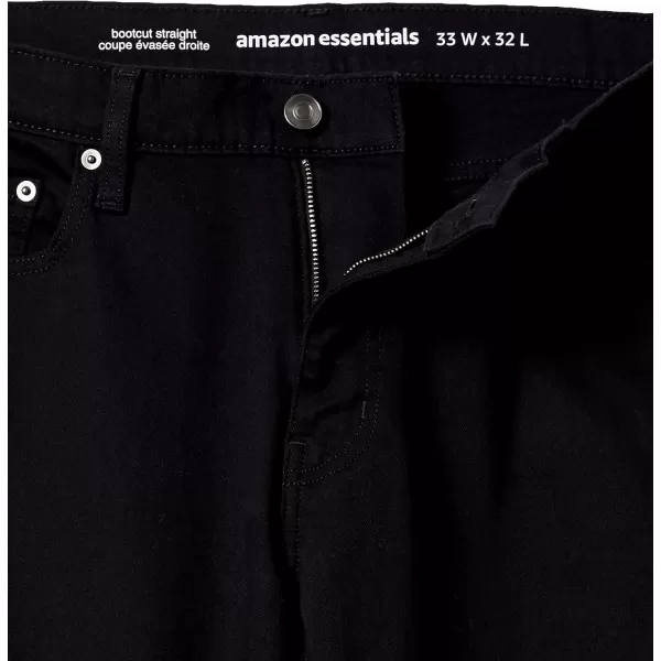 Amazon Essentials Mens StraightFit Bootcut JeanBlack