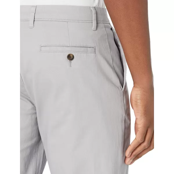 Amazon Essentials Mens StraightFit Casual Stretch Khaki PantLight Grey