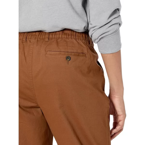 Amazon Essentials Mens StraightFit Jogger PantDark Khaki Brown