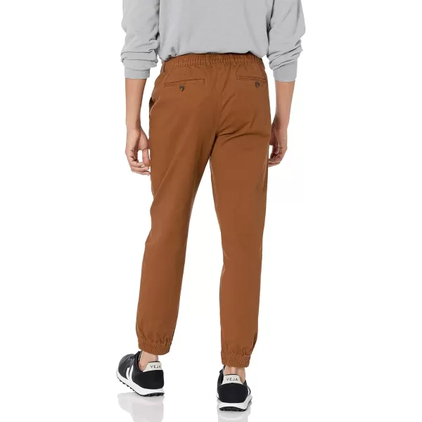 Amazon Essentials Mens StraightFit Jogger PantDark Khaki Brown