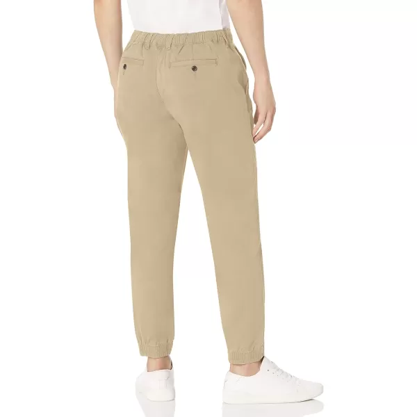 Amazon Essentials Mens StraightFit Jogger PantKhaki Brown