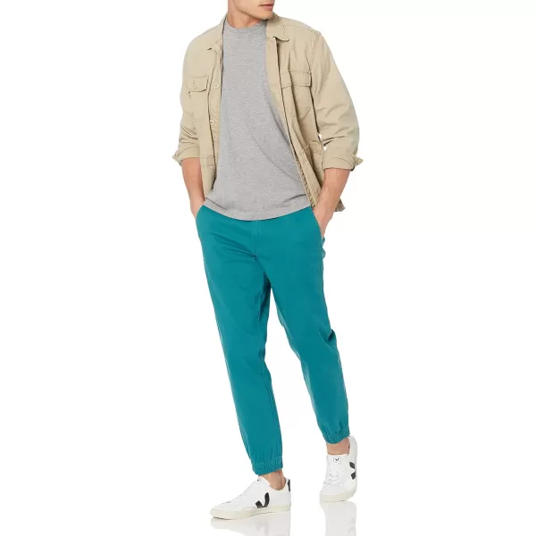 Amazon Essentials Mens StraightFit Jogger PantWashed Teal Green