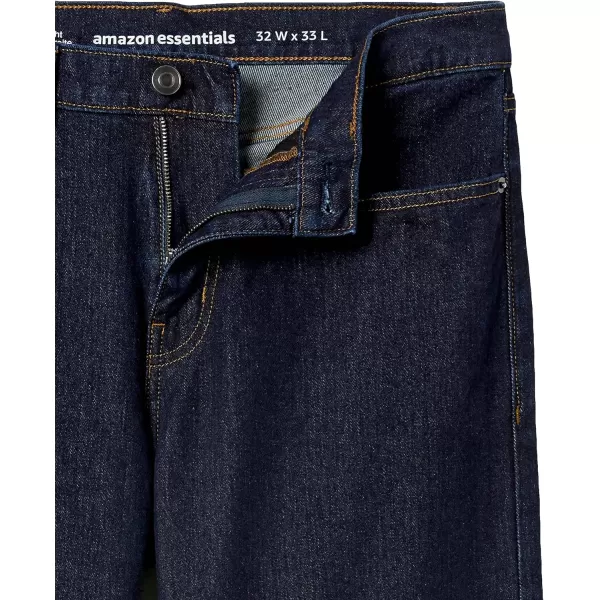 Amazon Essentials Mens StraightFit Stretch Bootcut JeanRinsed