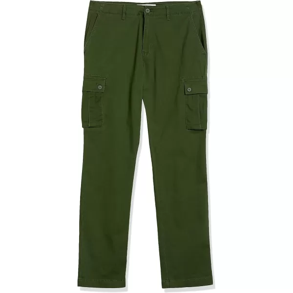 Amazon Essentials Mens StraightFit Stretch Cargo Pant Available in Big amp TallDark Olive