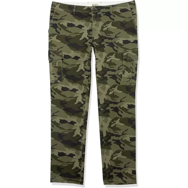 Amazon Essentials Mens StraightFit Stretch Cargo Pant Available in Big amp TallGreen Camo