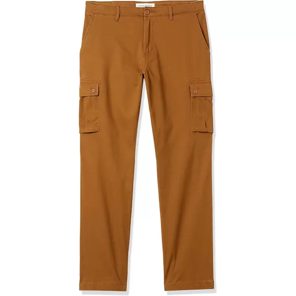 Amazon Essentials Mens StraightFit Stretch Cargo Pant Available in Big amp TallLight Brown