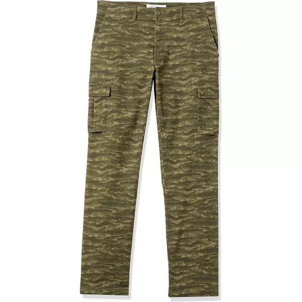 Amazon Essentials Mens StraightFit Stretch Cargo Pant Available in Big amp TallTigerCamo