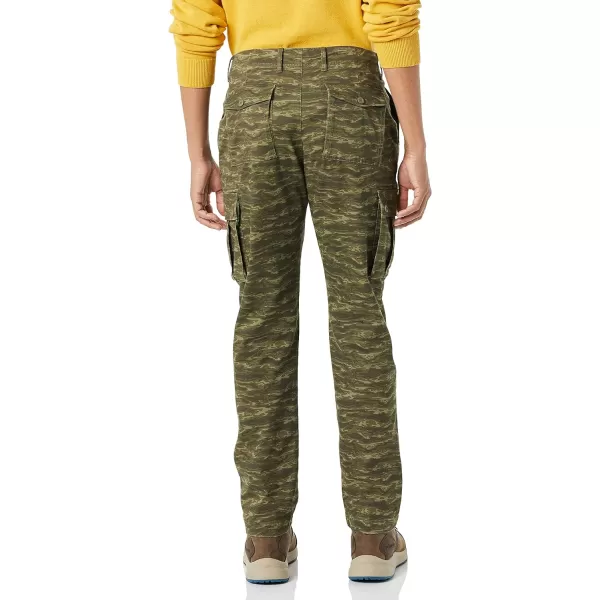 Amazon Essentials Mens StraightFit Stretch Cargo Pant Available in Big amp TallTigerCamo