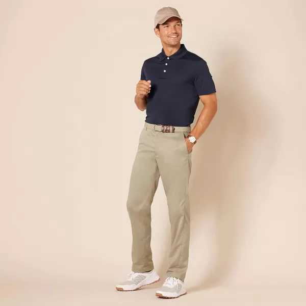 Amazon Essentials Mens StraightFit Stretch Golf PantKhaki Brown