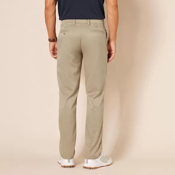 Amazon Essentials Mens StraightFit Stretch Golf PantKhaki Brown