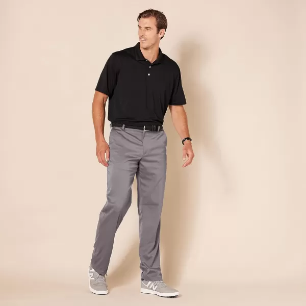 Amazon Essentials Mens StraightFit Stretch Golf PantPolyester Blend Grey