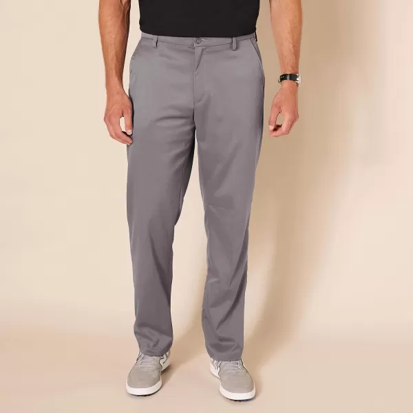 Amazon Essentials Mens StraightFit Stretch Golf PantPolyester Blend Grey