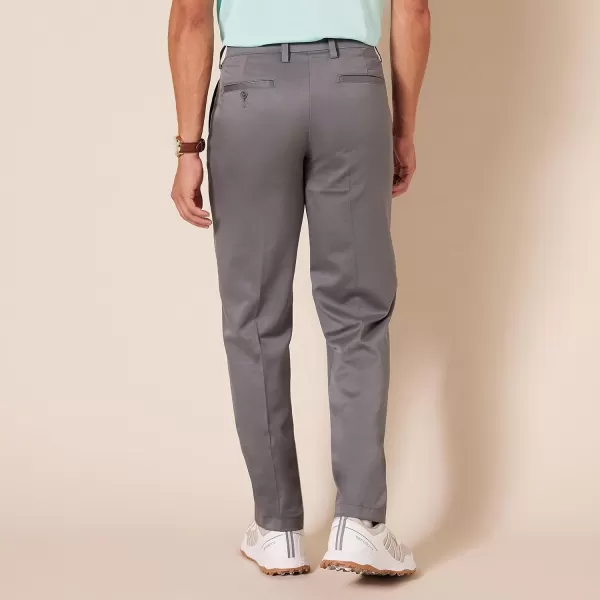 Amazon Essentials Mens StraightFit Stretch Golf PantPolyester Blend Grey