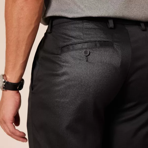Amazon Essentials Mens StraightFit Stretch Golf PantRecycled Polyester Blend Black