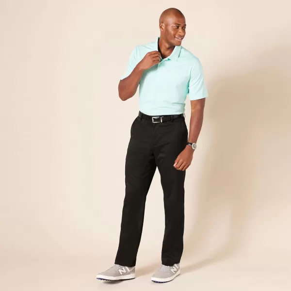 Amazon Essentials Mens StraightFit Stretch Golf PantRecycled Polyester Blend Black