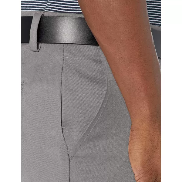 Amazon Essentials Mens StraightFit Stretch Golf PantRecycled Polyester Blend Grey