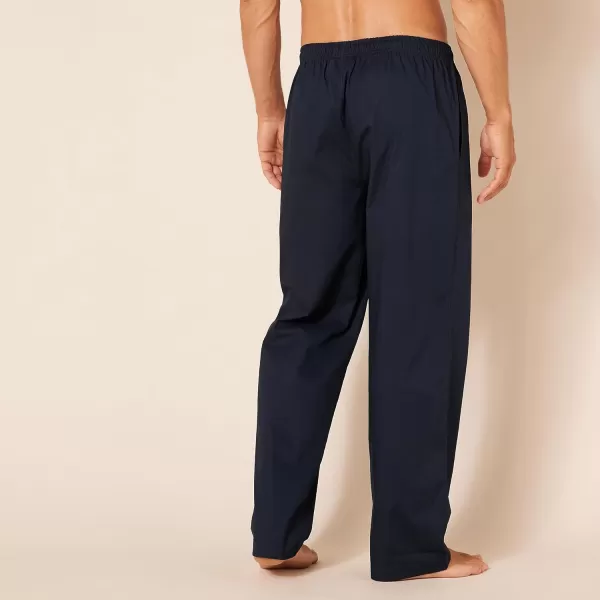 Amazon Essentials Mens StraightFit Woven Pajama PantNavy