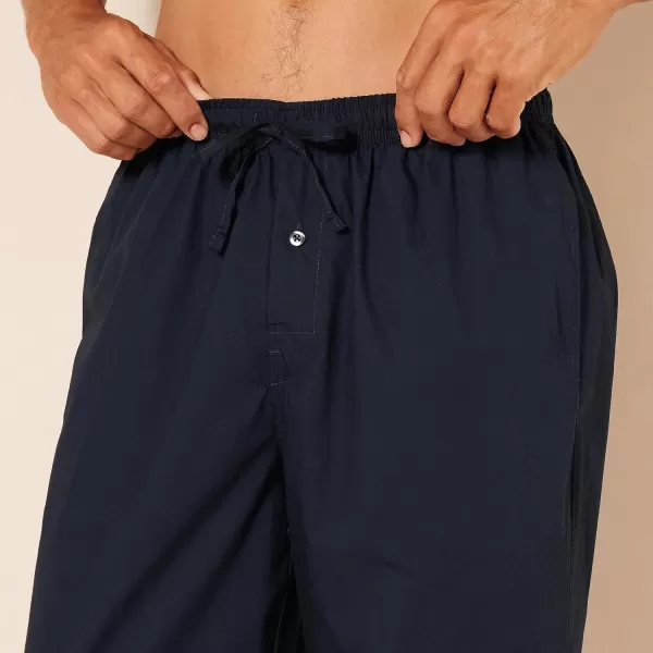 Amazon Essentials Mens StraightFit Woven Pajama PantNavy