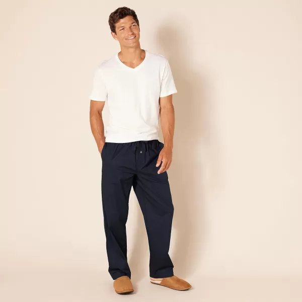 Amazon Essentials Mens StraightFit Woven Pajama PantNavy