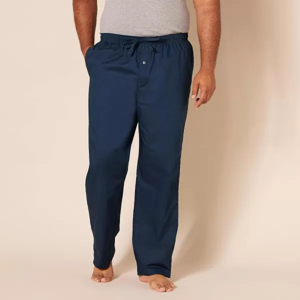 Amazon Essentials Mens StraightFit Woven Pajama PantNavy