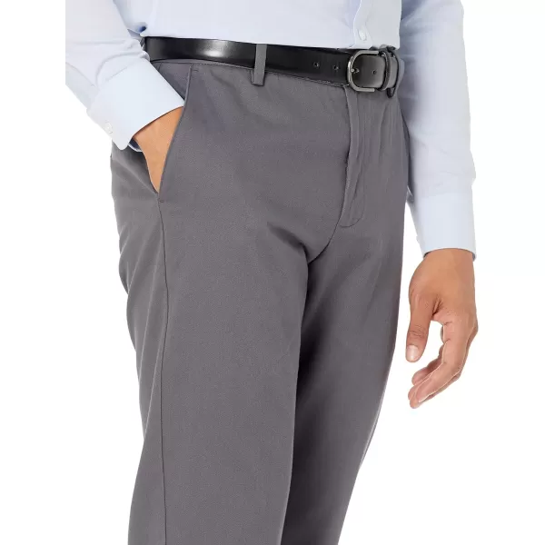 Amazon Essentials Mens StraightFit WrinkleResistant FlatFront Chino PantGrey