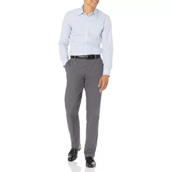 Amazon Essentials Mens StraightFit WrinkleResistant FlatFront Chino PantGrey