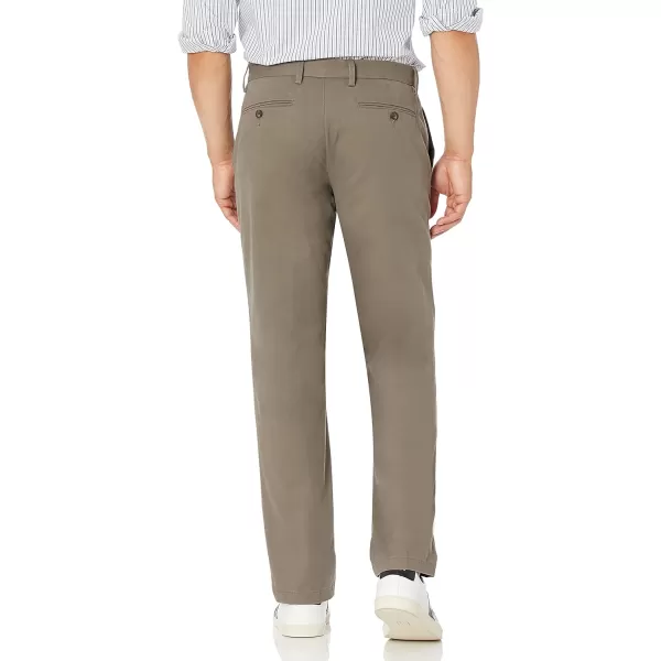 Amazon Essentials Mens StraightFit WrinkleResistant FlatFront Chino PantTaupe