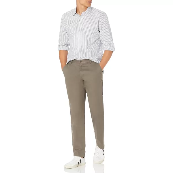 Amazon Essentials Mens StraightFit WrinkleResistant FlatFront Chino PantTaupe