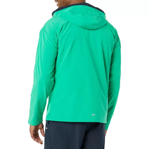 Amazon Essentials Mens Stretch Woven Colorblock JacketGreen