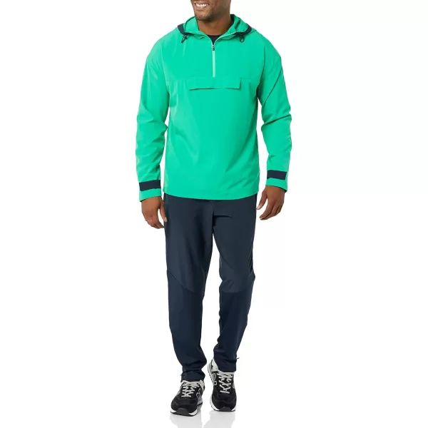 Amazon Essentials Mens Stretch Woven Colorblock JacketGreen