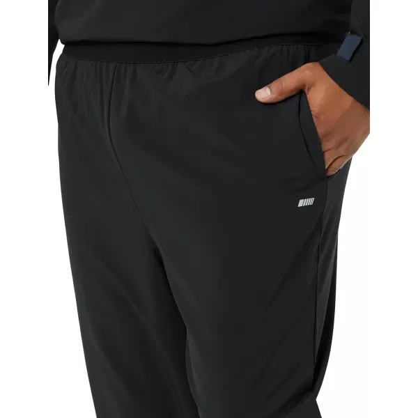 Amazon Essentials Mens Stretch Woven Colorblock PantsBlack