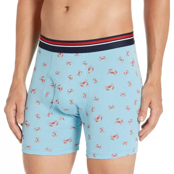 Amazon Essentials Mens TagFree Boxer Briefs Pack of 5SharkCrab