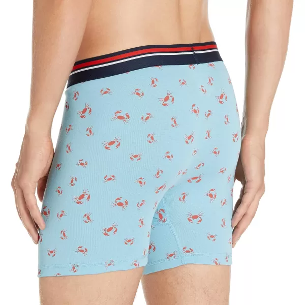 Amazon Essentials Mens TagFree Boxer Briefs Pack of 5SharkCrab