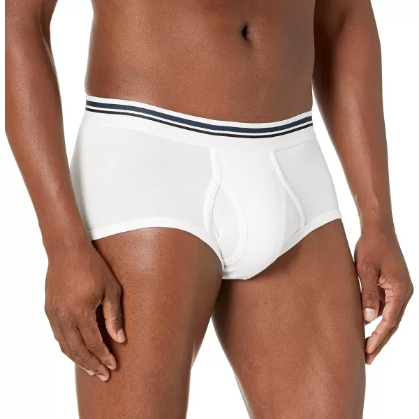 Amazon Essentials Mens TagFree Cotton Briefs Pack of 7White