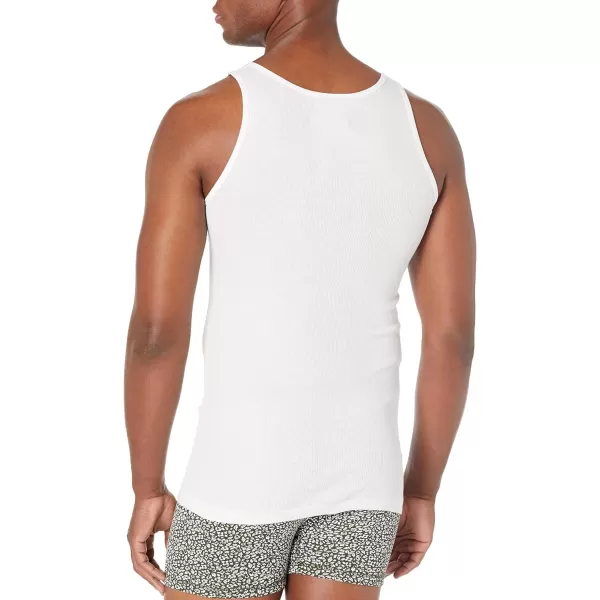 Amazon Essentials Mens Tank Undershirts Pack of 6BlackWhite