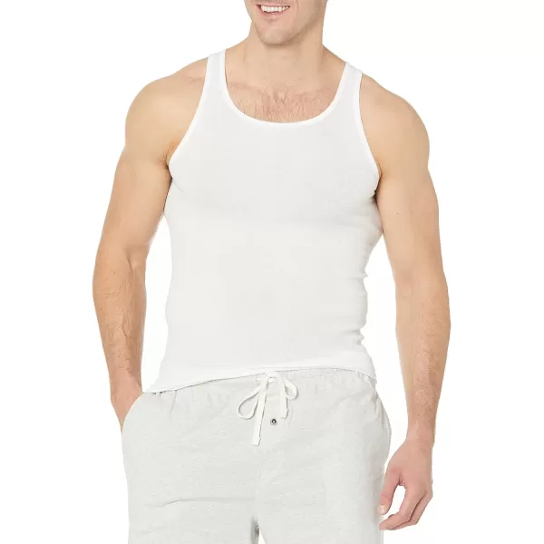 Amazon Essentials Mens Tank Undershirts Pack of 6BlackWhite