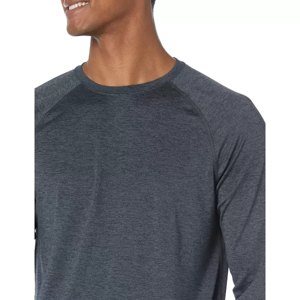 Amazon Essentials Mens Tech Stretch LongSleeve TShirt Available in BigampTallBlack