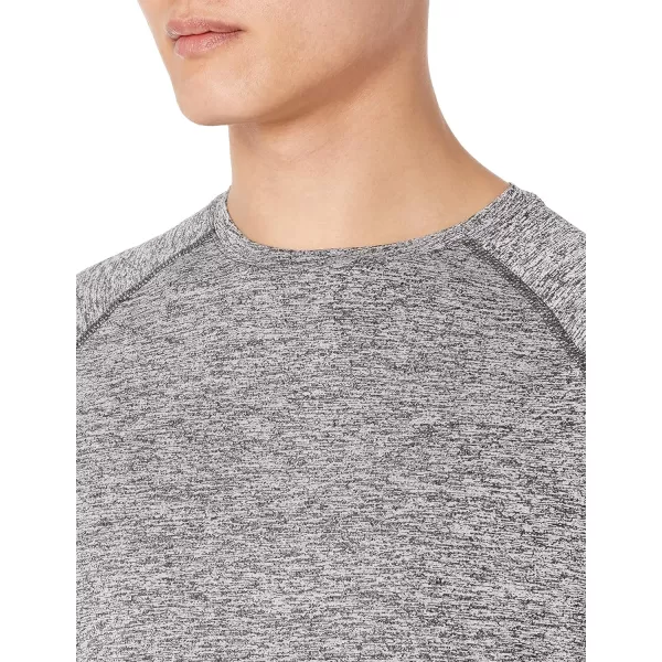 Amazon Essentials Mens Tech Stretch LongSleeve TShirt Available in BigampTallDark Grey Heather