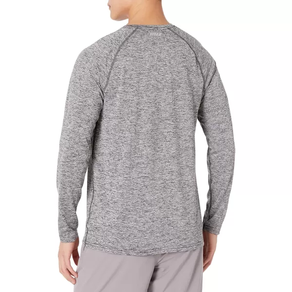 Amazon Essentials Mens Tech Stretch LongSleeve TShirt Available in BigampTallDark Grey Heather