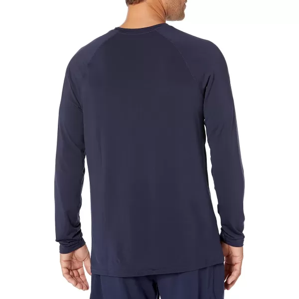 Amazon Essentials Mens Tech Stretch LongSleeve TShirt Available in BigampTallNavy